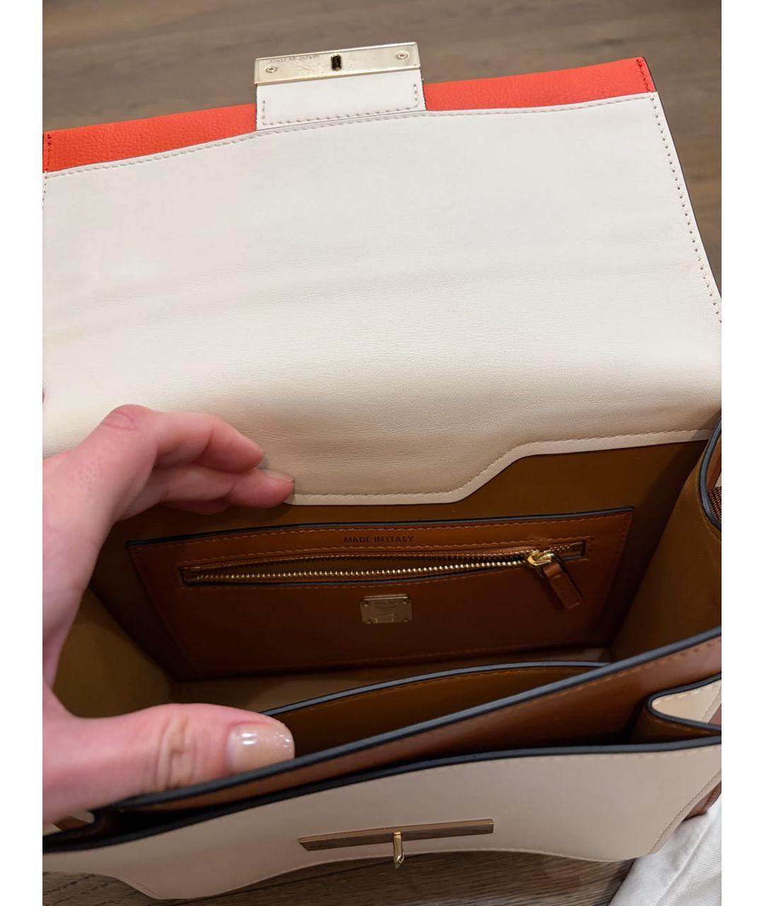 MCM Коричневая кожаная сумка через плечо, фото 4