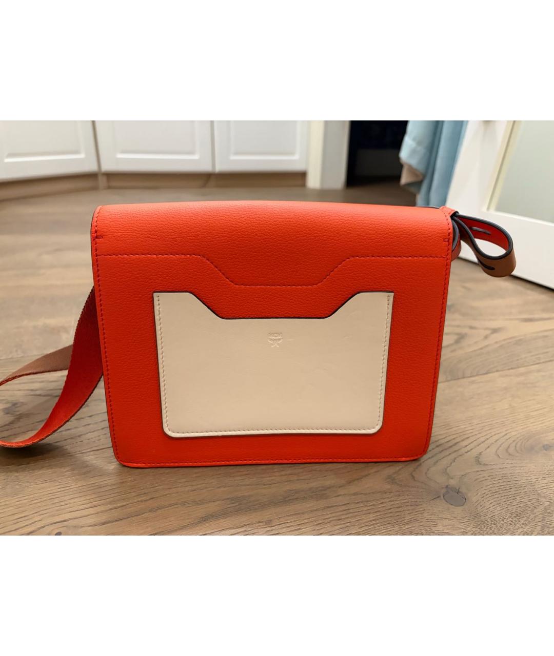 MCM Коричневая кожаная сумка через плечо, фото 3