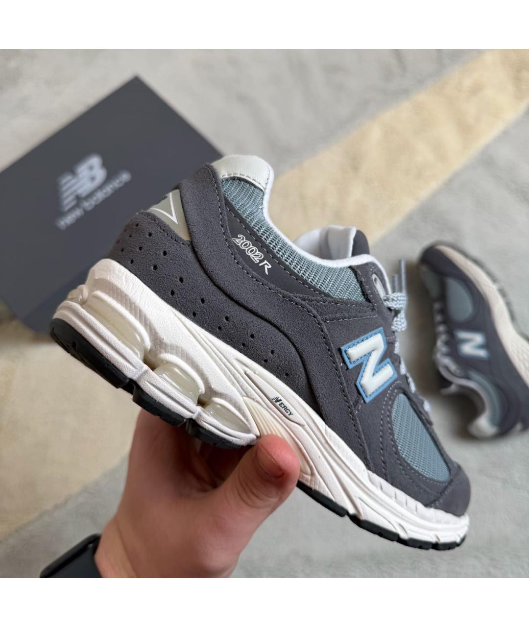 NEW BALANCE Антрацитовые замшевые кроссовки, фото 4