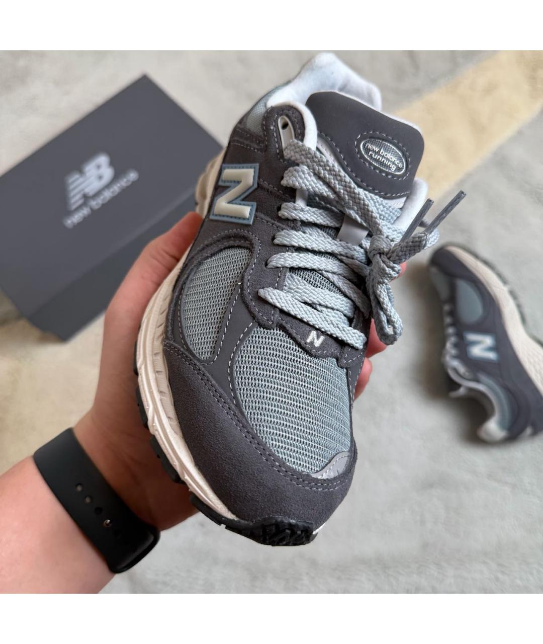 NEW BALANCE Антрацитовые замшевые кроссовки, фото 6