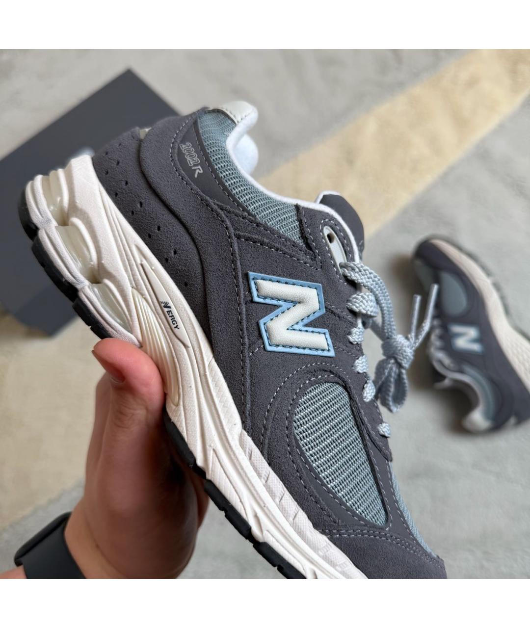 NEW BALANCE Антрацитовые замшевые кроссовки, фото 5