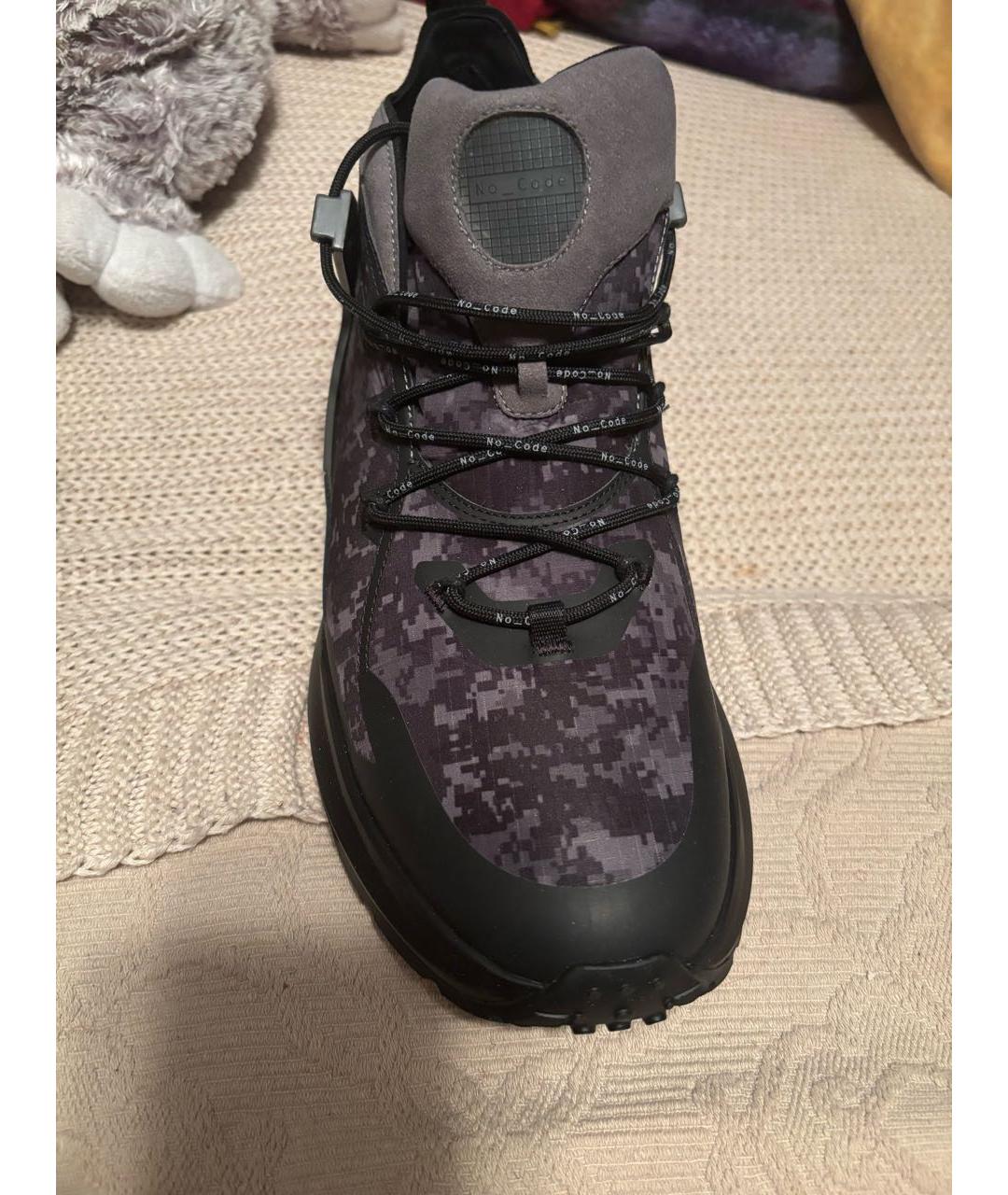 TOD'S Черные синтетические высокие кроссовки / кеды, фото 2