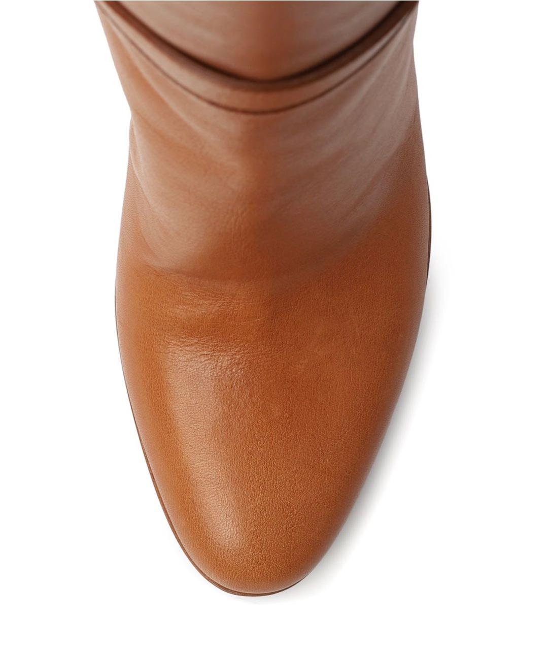 CELINE Коричневые кожаные сапоги, фото 4