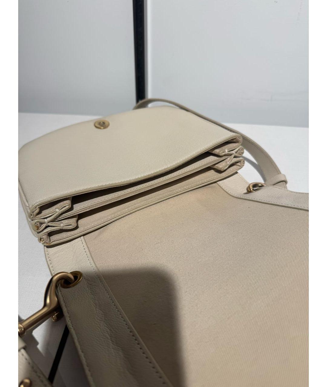 SEE BY CHLOE Бежевая кожаная сумка через плечо, фото 4