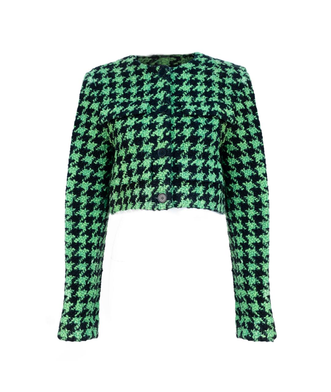 MSGM Зеленый шерстяной жакет/пиджак, фото 1