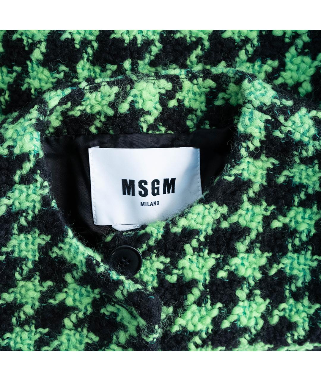 MSGM Зеленый шерстяной жакет/пиджак, фото 3