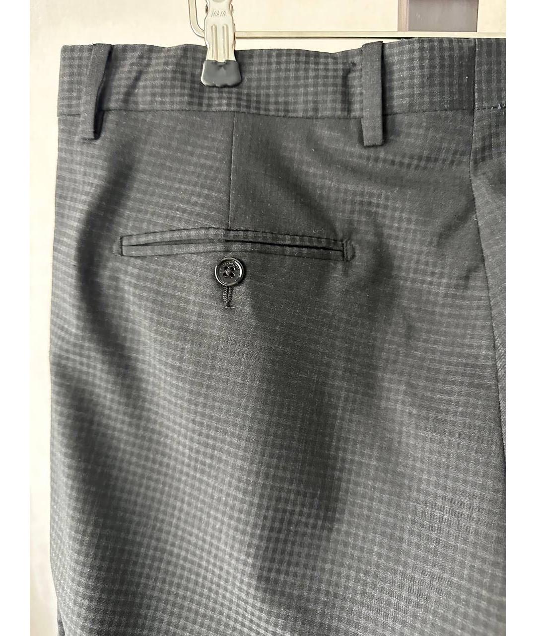 TRUSSARDI Черные классические брюки, фото 6