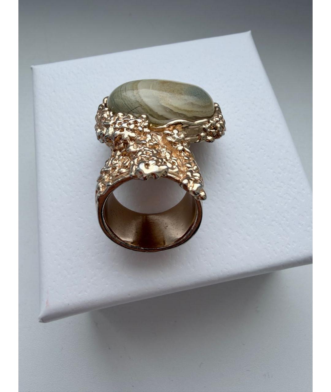 SAINT LAURENT Золотое позолоченное кольцо, фото 5