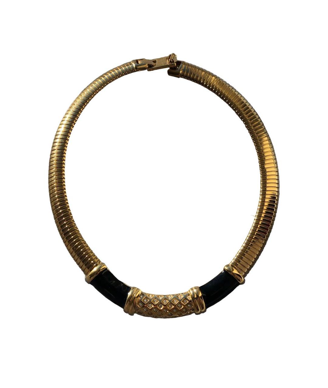 MONET Золотое металлическое колье, фото 1