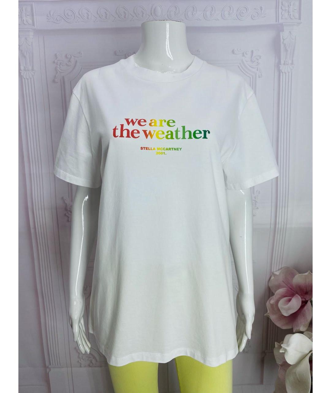 STELLA MCCARTNEY Белая хлопковая футболка, фото 5