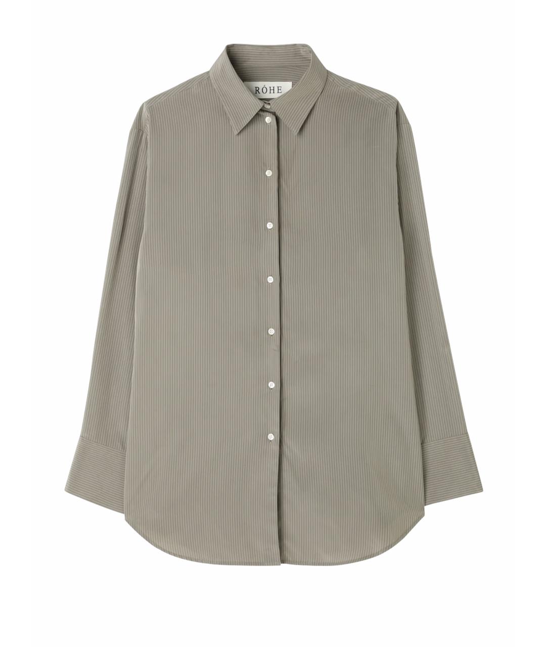 ROHE Серая вискозная рубашка, фото 1