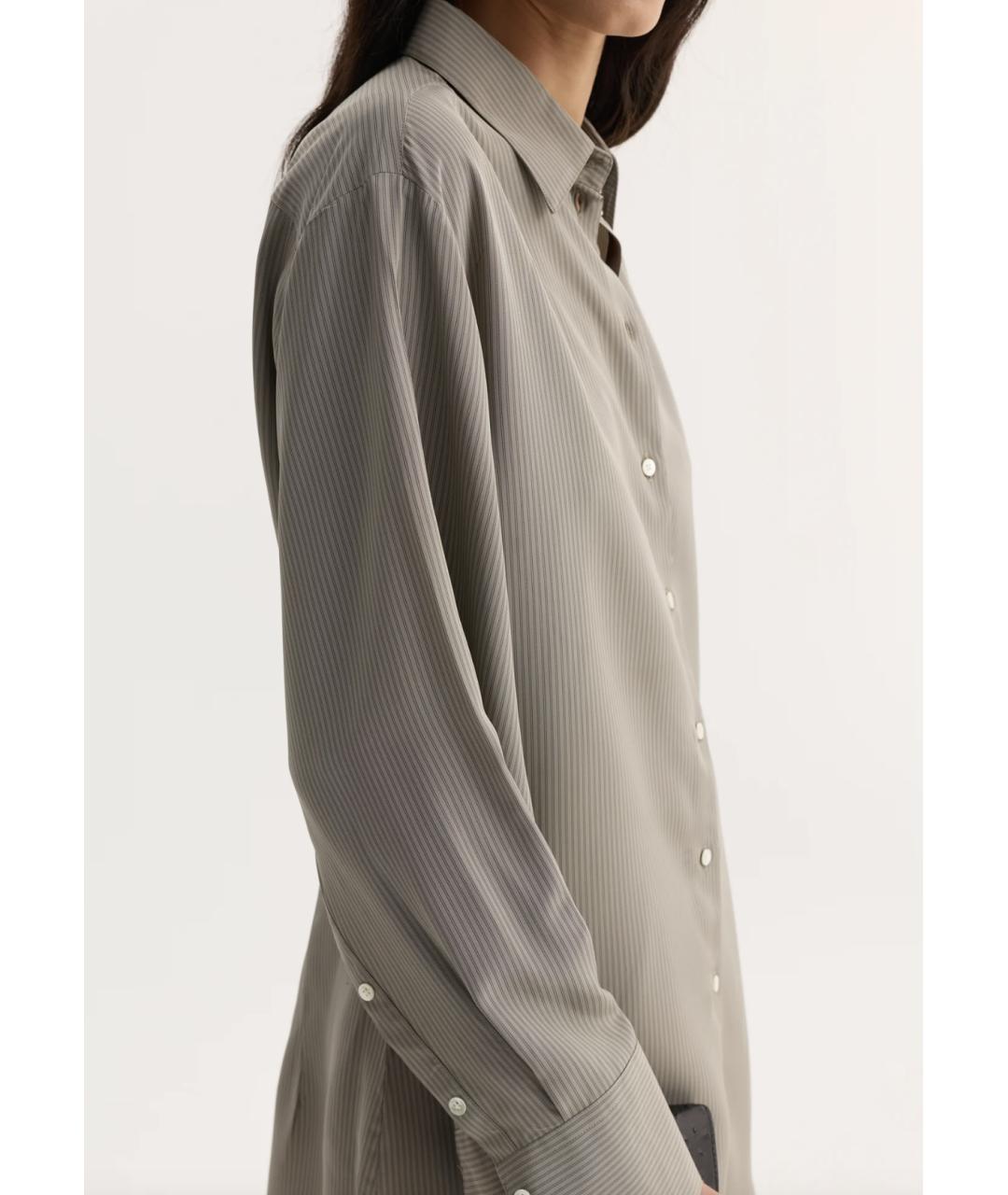 ROHE Серая вискозная рубашка, фото 2