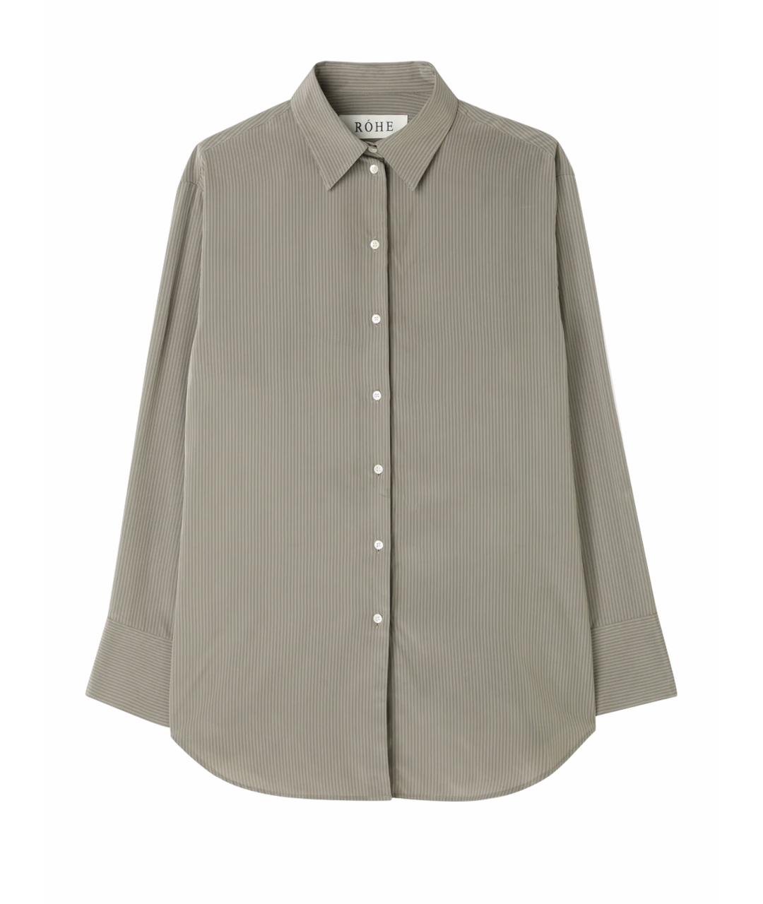 ROHE Серая вискозная рубашка, фото 4