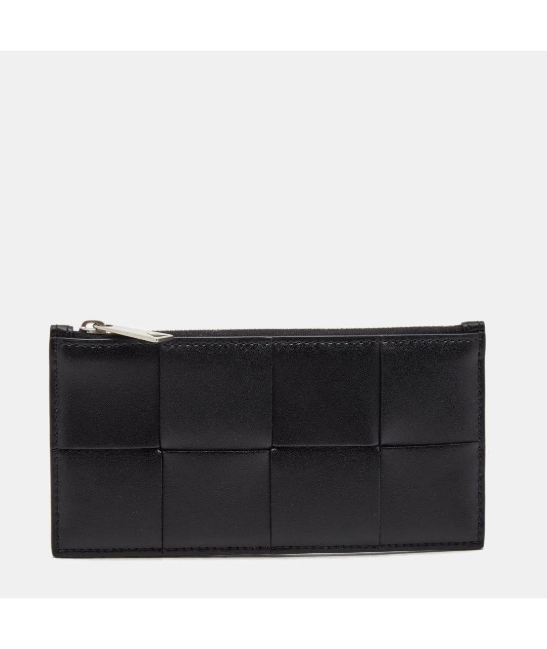 BOTTEGA VENETA Черный кожаный кардхолдер, фото 6