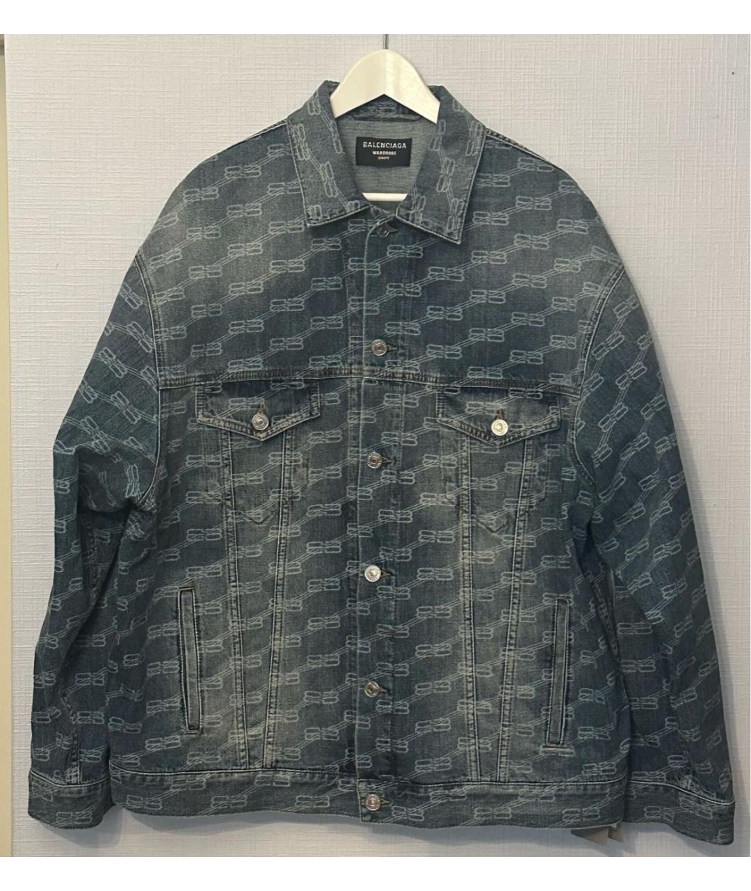 BALENCIAGA Синяя хлопковая куртка, фото 8