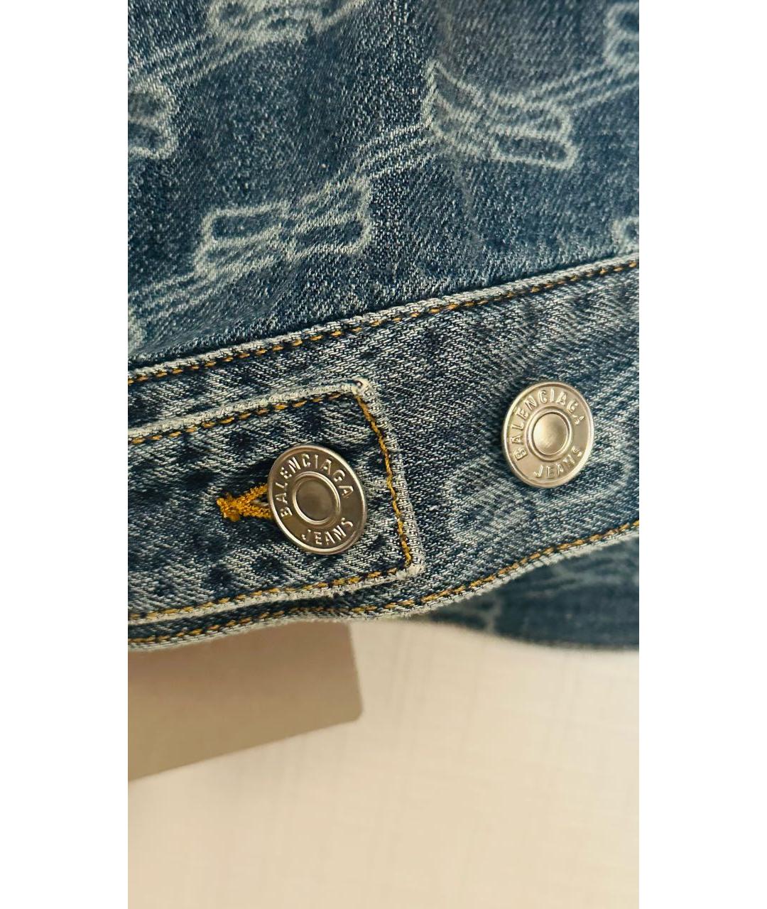 BALENCIAGA Синяя хлопковая куртка, фото 5