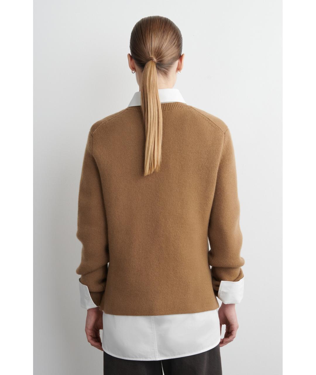 COS Бежевый шерстяной джемпер / свитер, фото 5