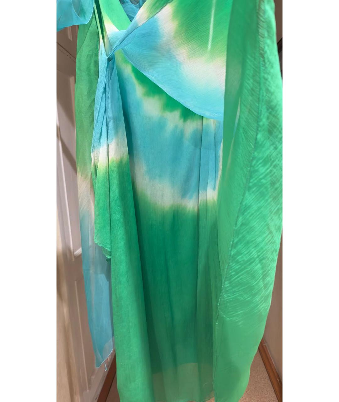 DIANE VON FURSTENBERG Мульти шелковое коктейльное платье, фото 4