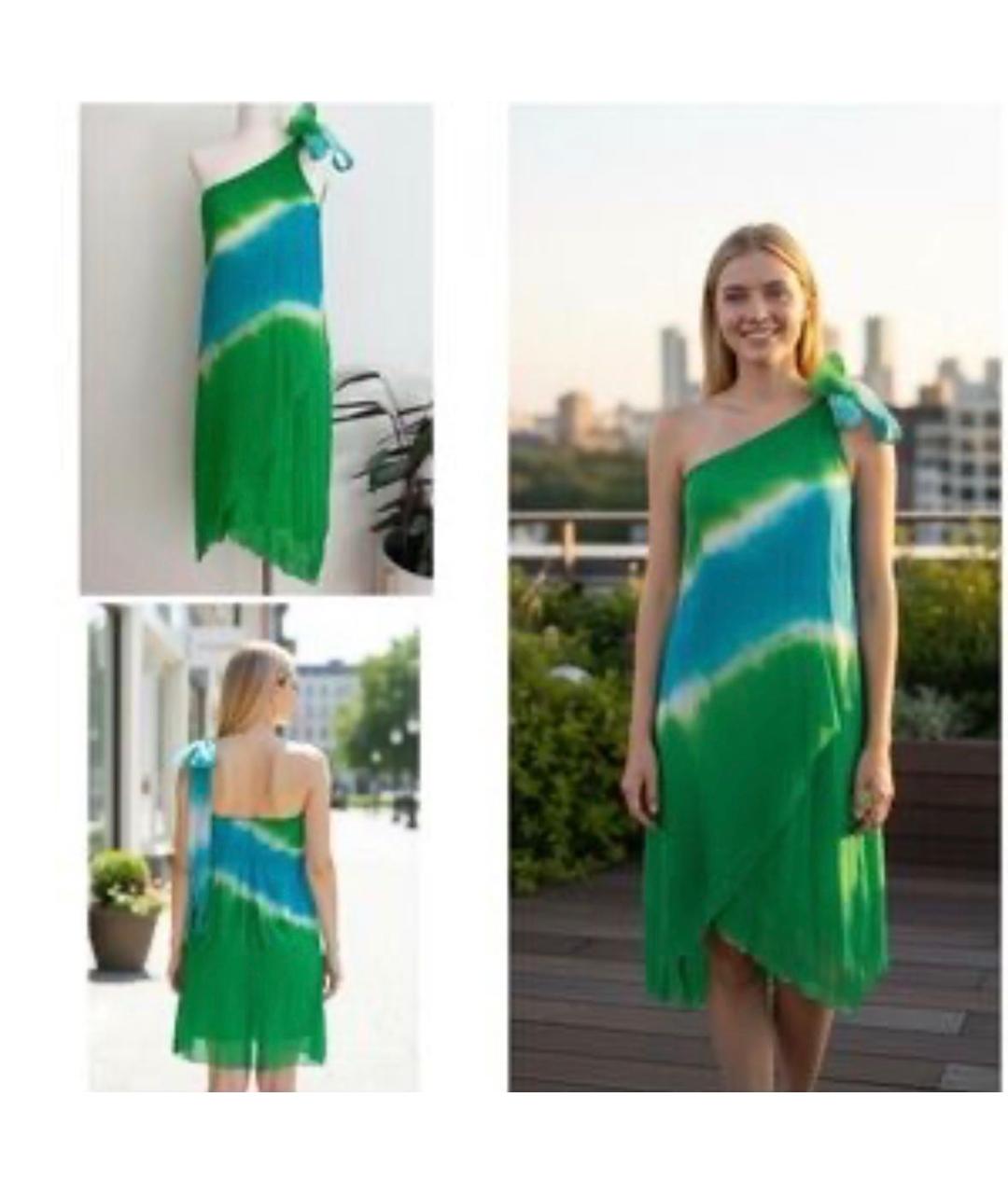 DIANE VON FURSTENBERG Мульти шелковое коктейльное платье, фото 6