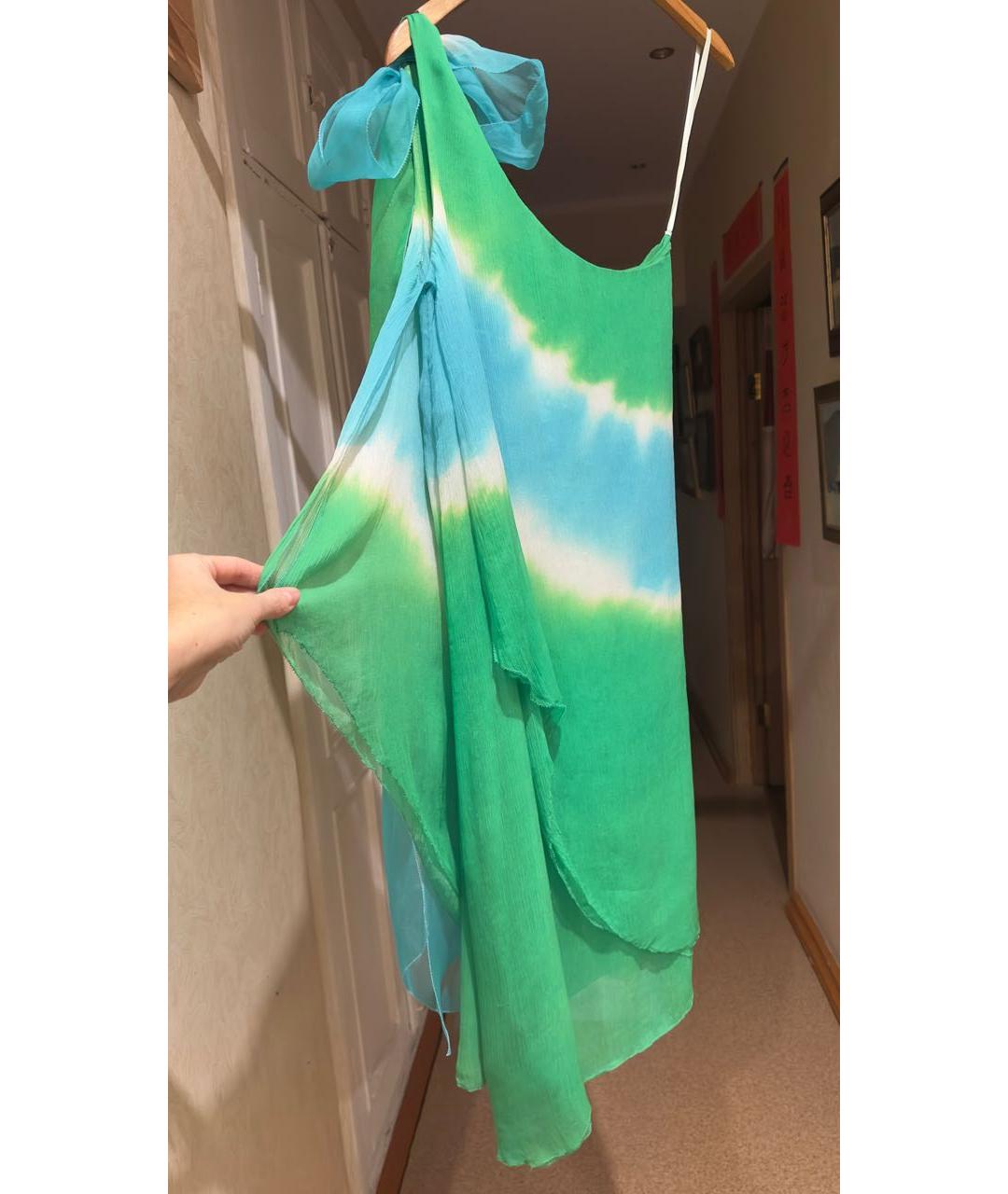 DIANE VON FURSTENBERG Мульти шелковое коктейльное платье, фото 3