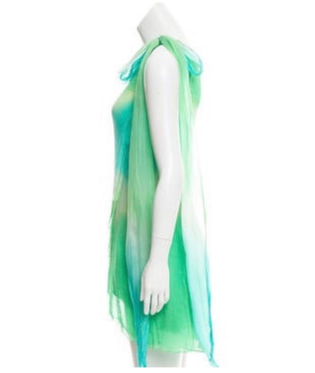 DIANE VON FURSTENBERG Мульти шелковое коктейльное платье, фото 7