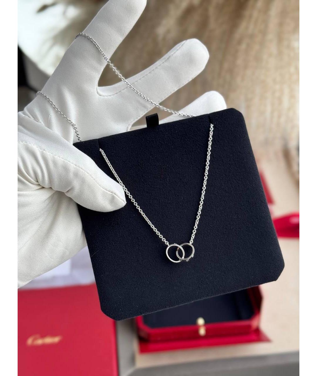 CARTIER Серебряное колье из белого золота, фото 3