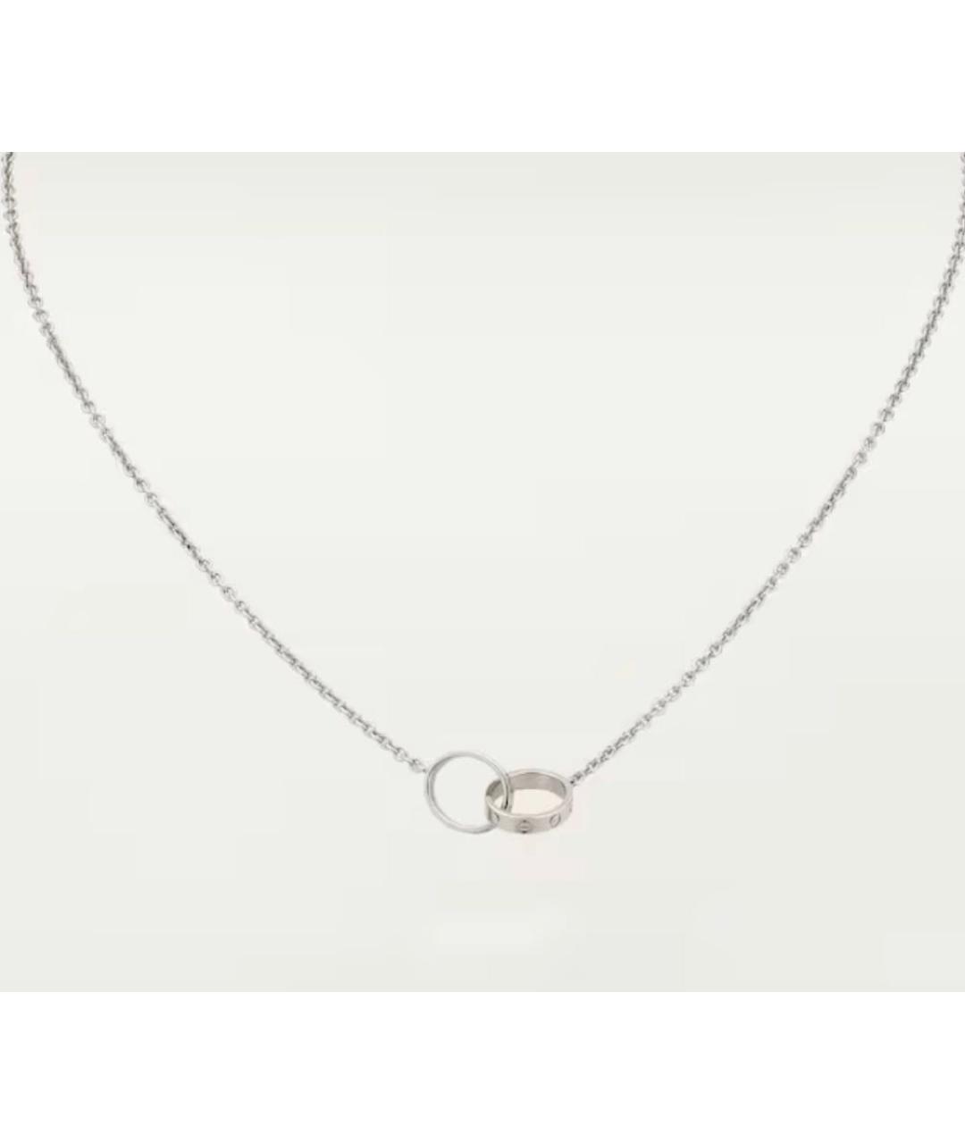 CARTIER Серебряное колье из белого золота, фото 7