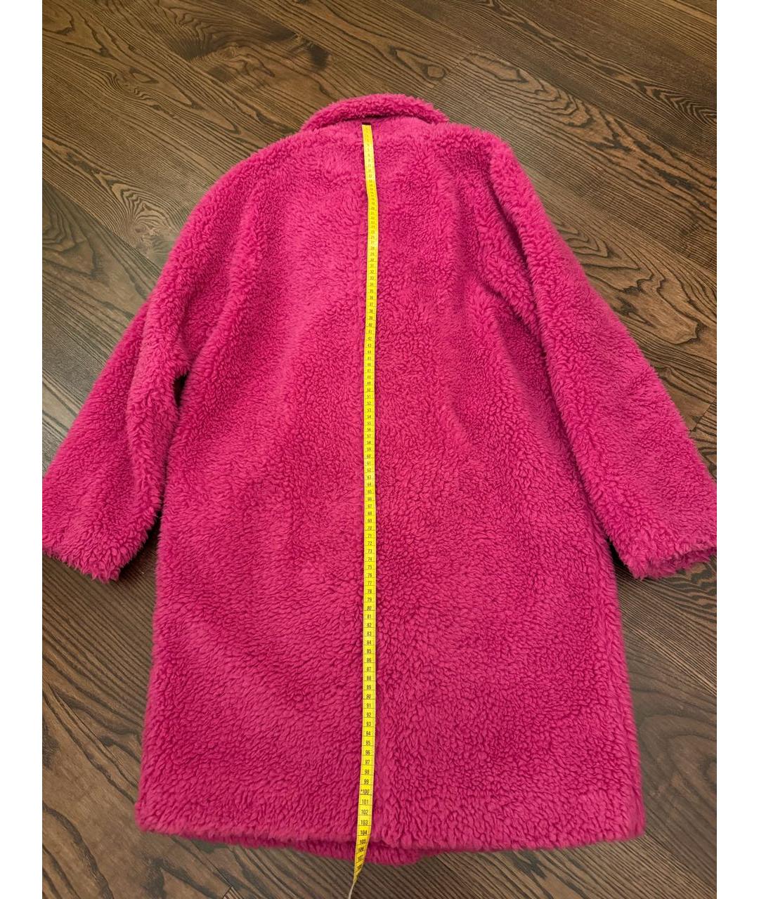 PHILIPP PLEIN Фуксия полиэстеровая шуба, фото 7