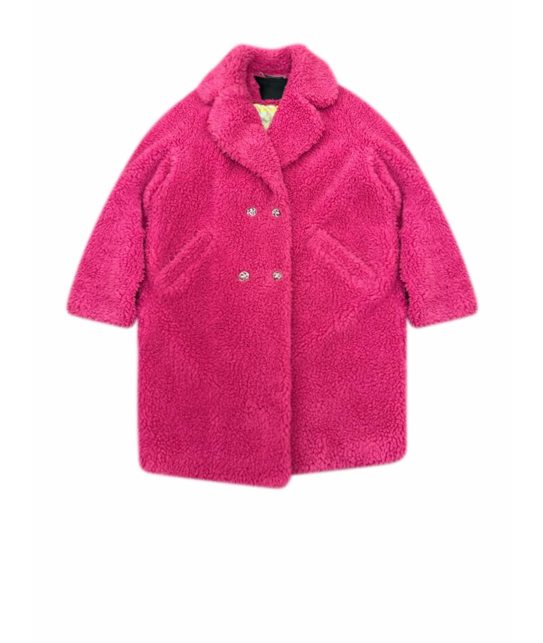 PHILIPP PLEIN Фуксия полиэстеровая шуба, фото 1