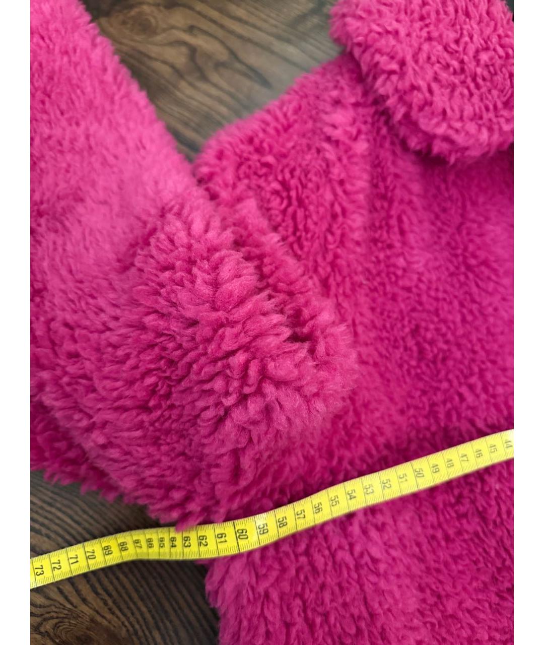 PHILIPP PLEIN Фуксия полиэстеровая шуба, фото 5