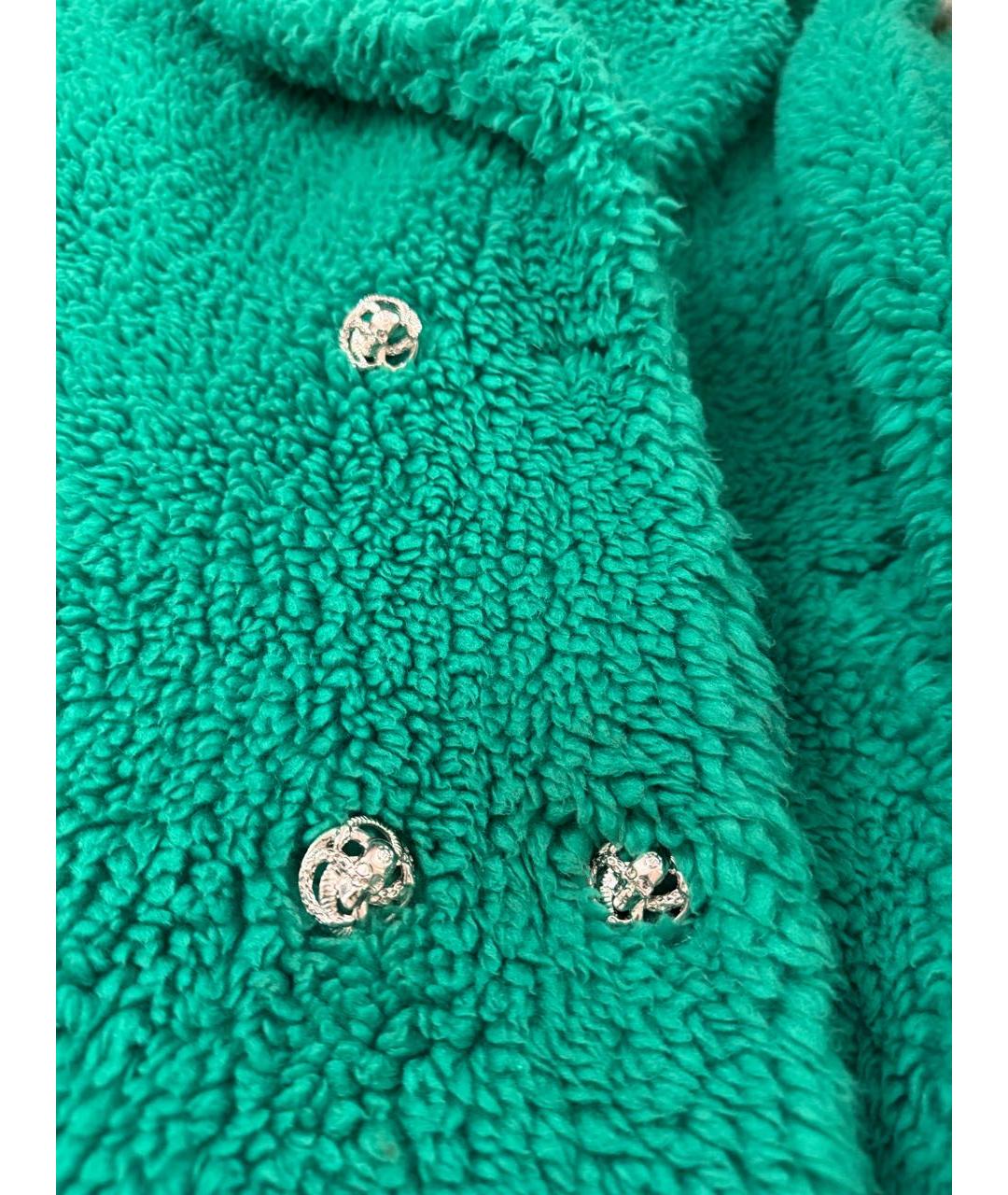 PHILIPP PLEIN Зеленая полиэстеровая шуба, фото 6