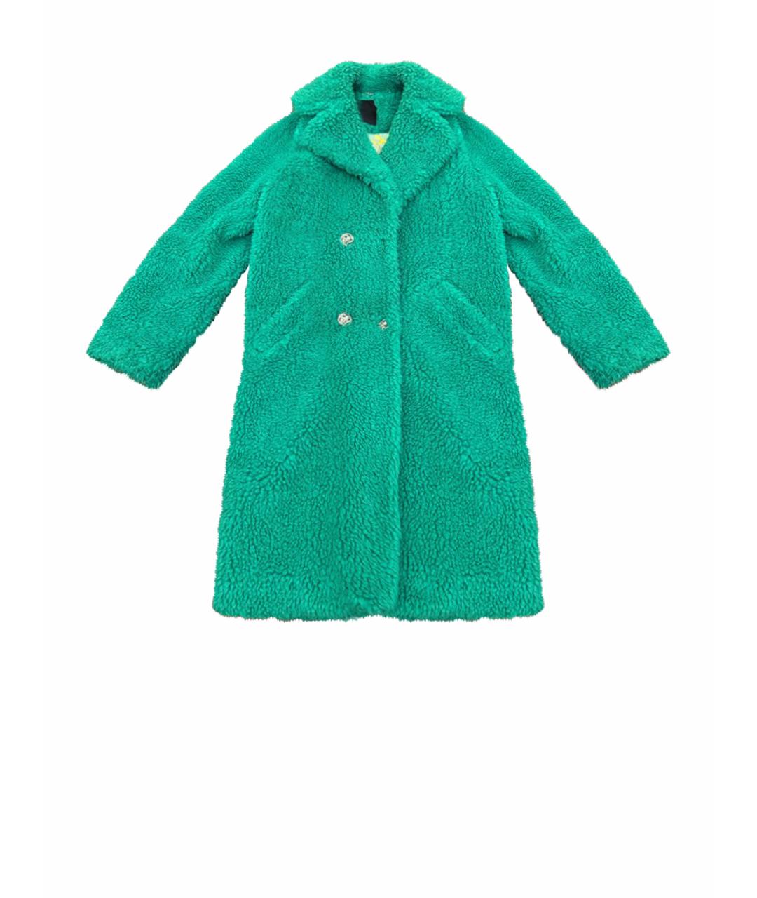 PHILIPP PLEIN Зеленая полиэстеровая шуба, фото 1
