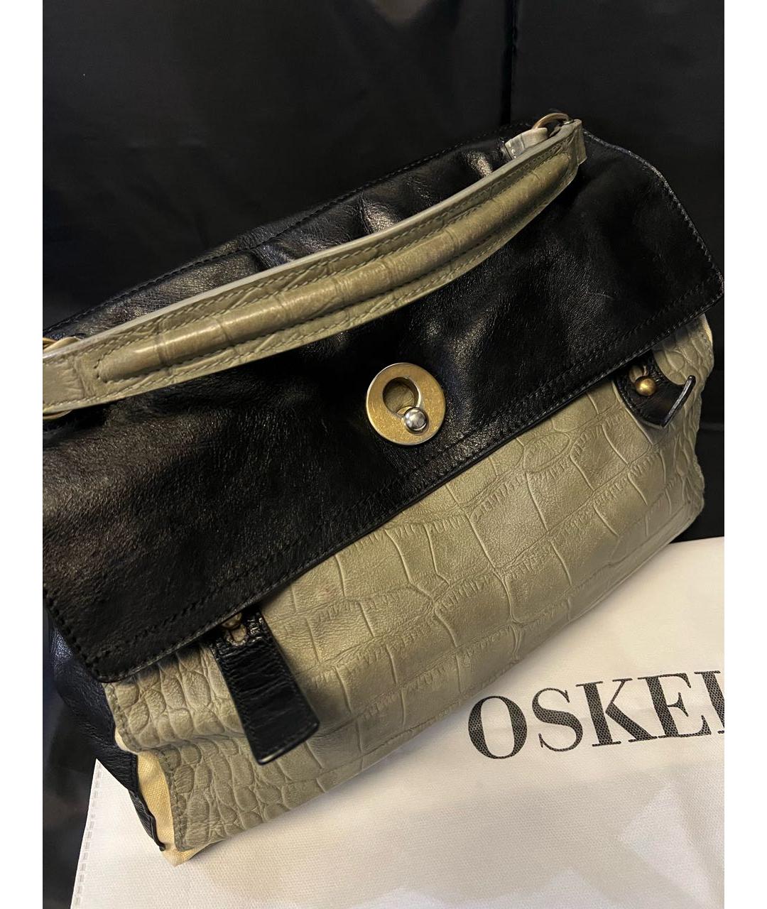 SAINT LAURENT Черная кожаная сумка с короткими ручками, фото 3