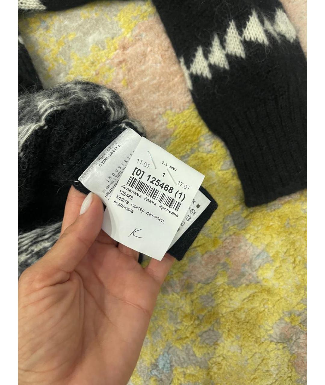 MONCLER Черный шерстяной джемпер / свитер, фото 4