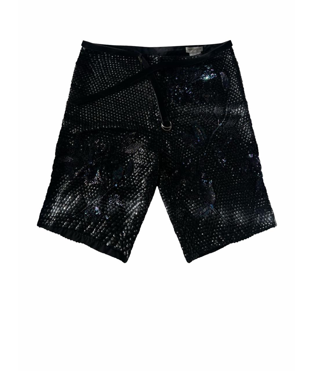 DRIES VAN NOTEN Мульти шелковые шорты, фото 1