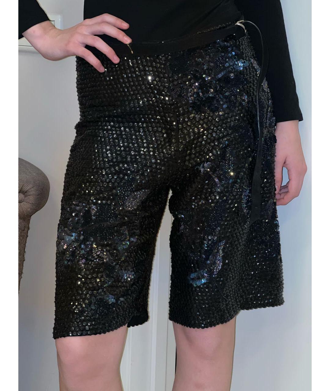 DRIES VAN NOTEN Мульти шелковые шорты, фото 5