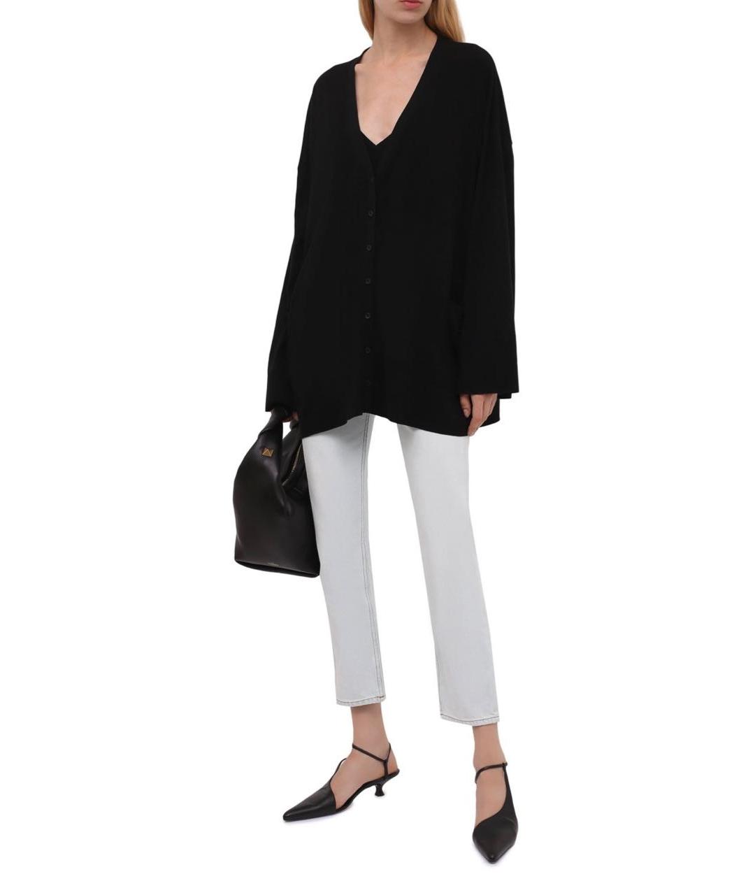 TOTEME Черный хлопковый кардиган, фото 2