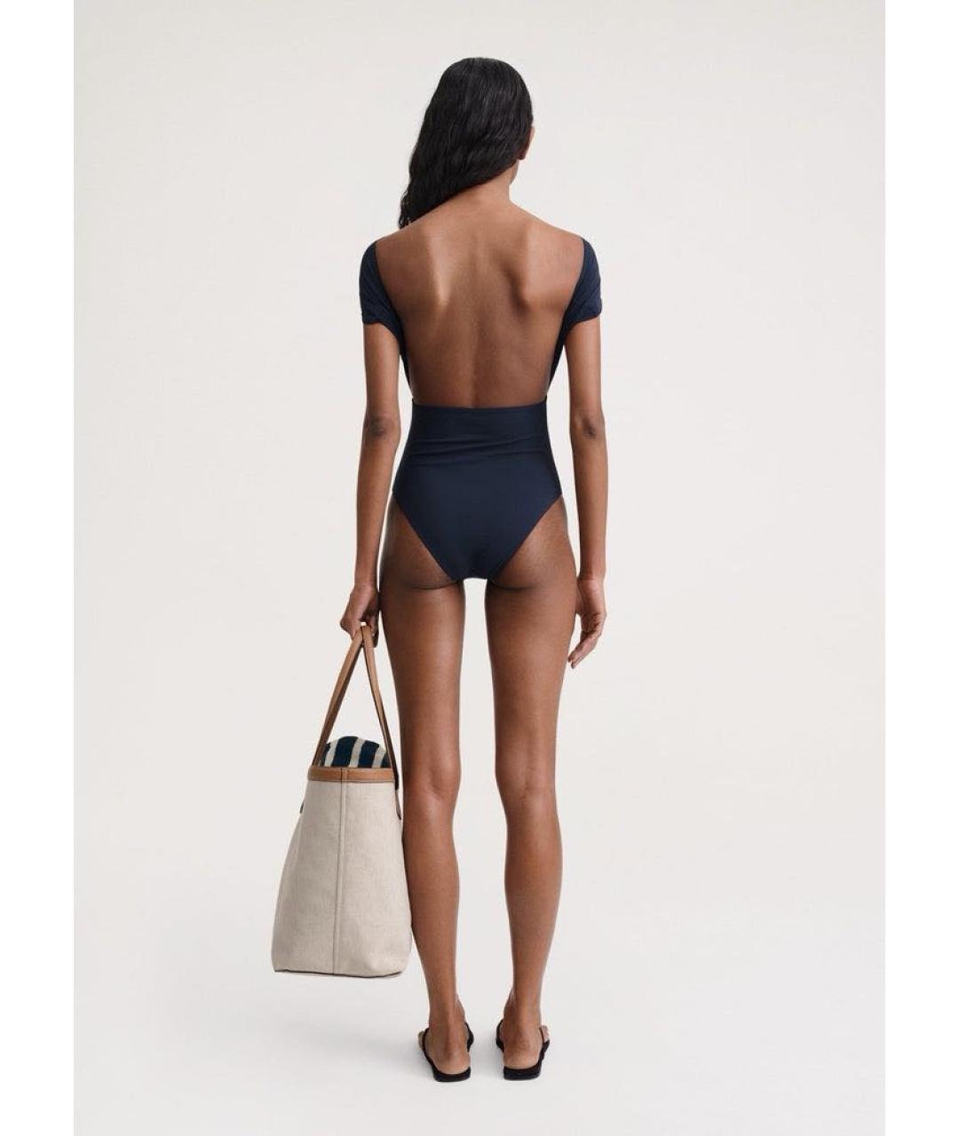 HUNZA G Черный полиамидовый купальник, фото 3