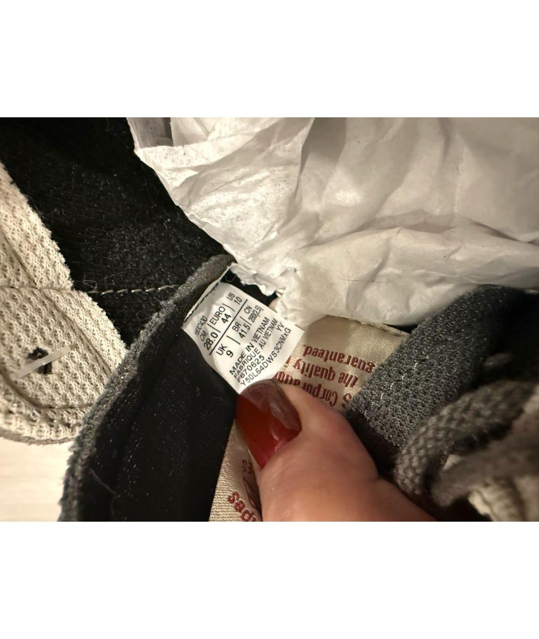 ONITSUKA TIGER Серые замшевые низкие кроссовки / кеды, фото 7