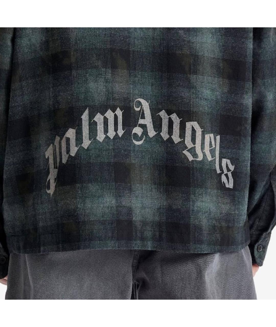PALM ANGELS Зеленая кэжуал рубашка, фото 5