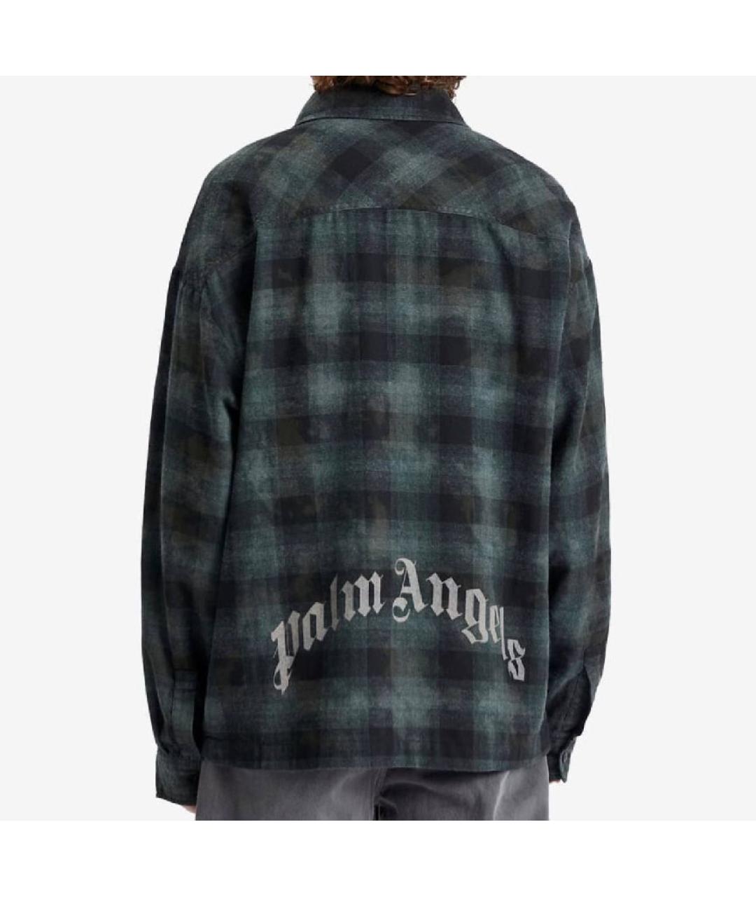 PALM ANGELS Зеленая кэжуал рубашка, фото 2