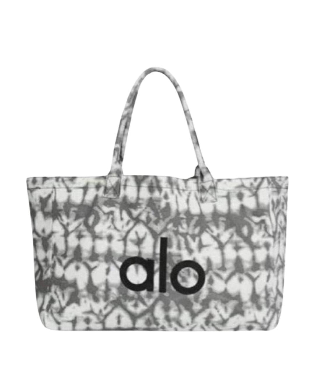 ALO YOGA Серая хлопковая дорожная/спортивная сумка, фото 1