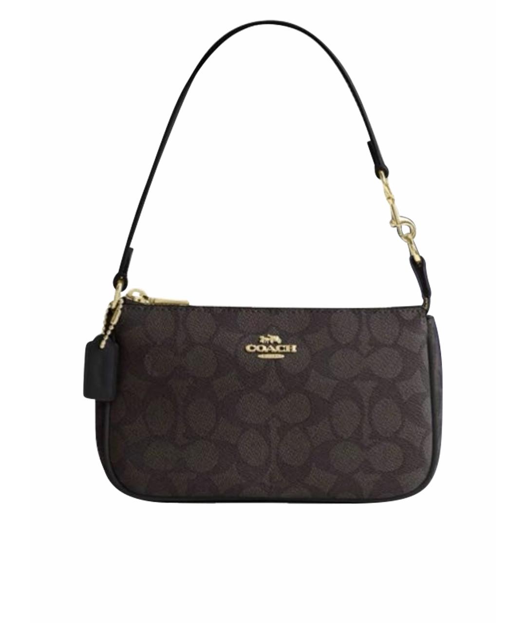 COACH Черная сумка с короткими ручками, фото 1