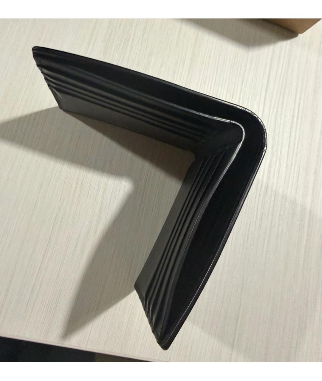 BURBERRY Черный кожаный кошелек, фото 4