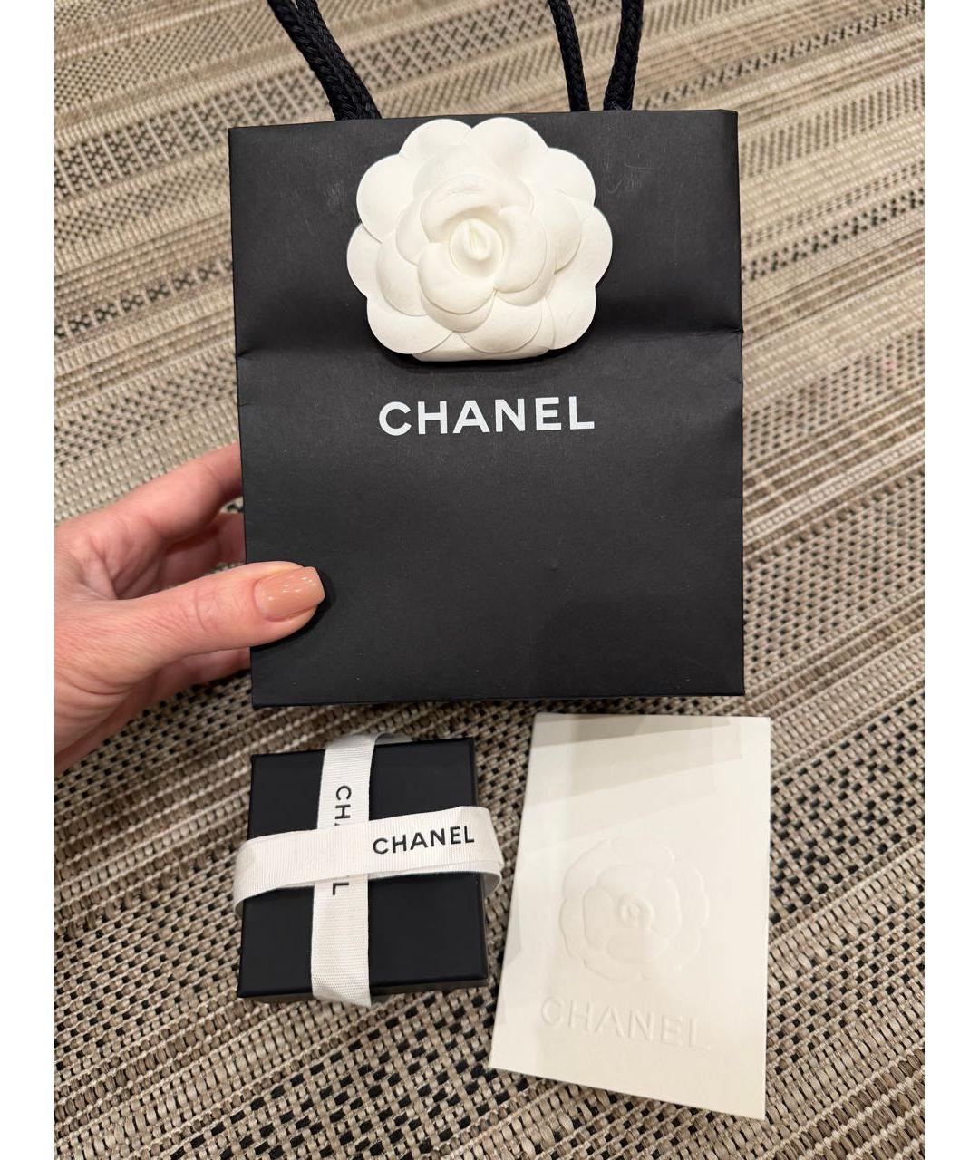 CHANEL Золотые металлические серьги, фото 8