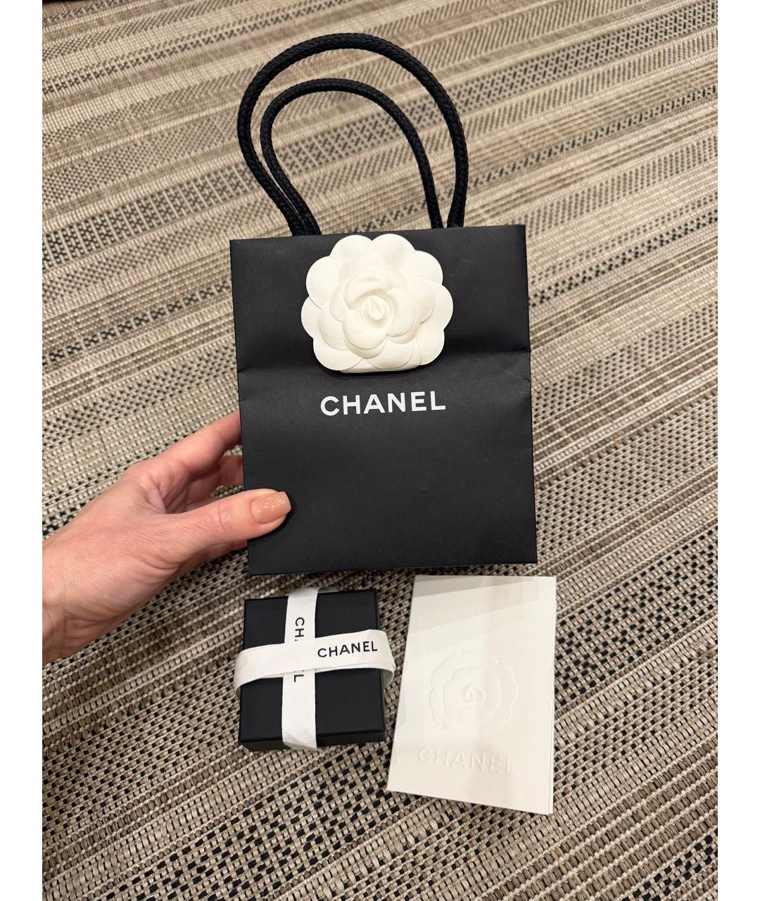 CHANEL Золотые металлические серьги, фото 7