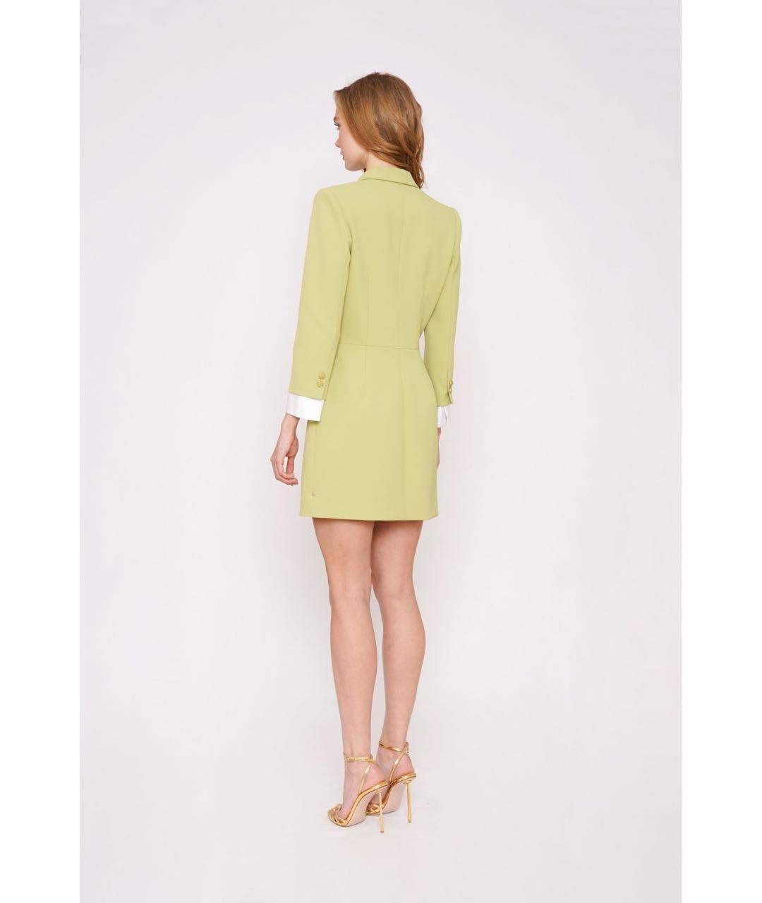 ELISABETTA FRANCHI Зеленые повседневное платье, фото 2