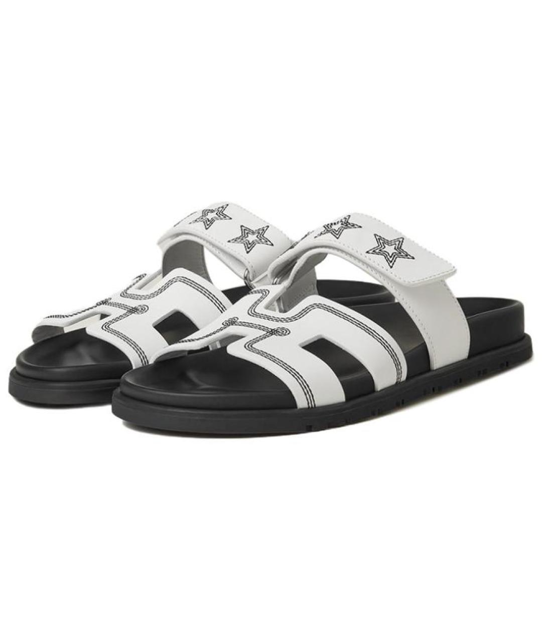 HERMES Белые сандалии, фото 4