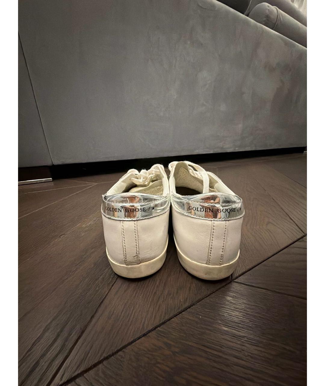 GOLDEN GOOSE DELUXE BRAND Белые кожаные кеды, фото 5