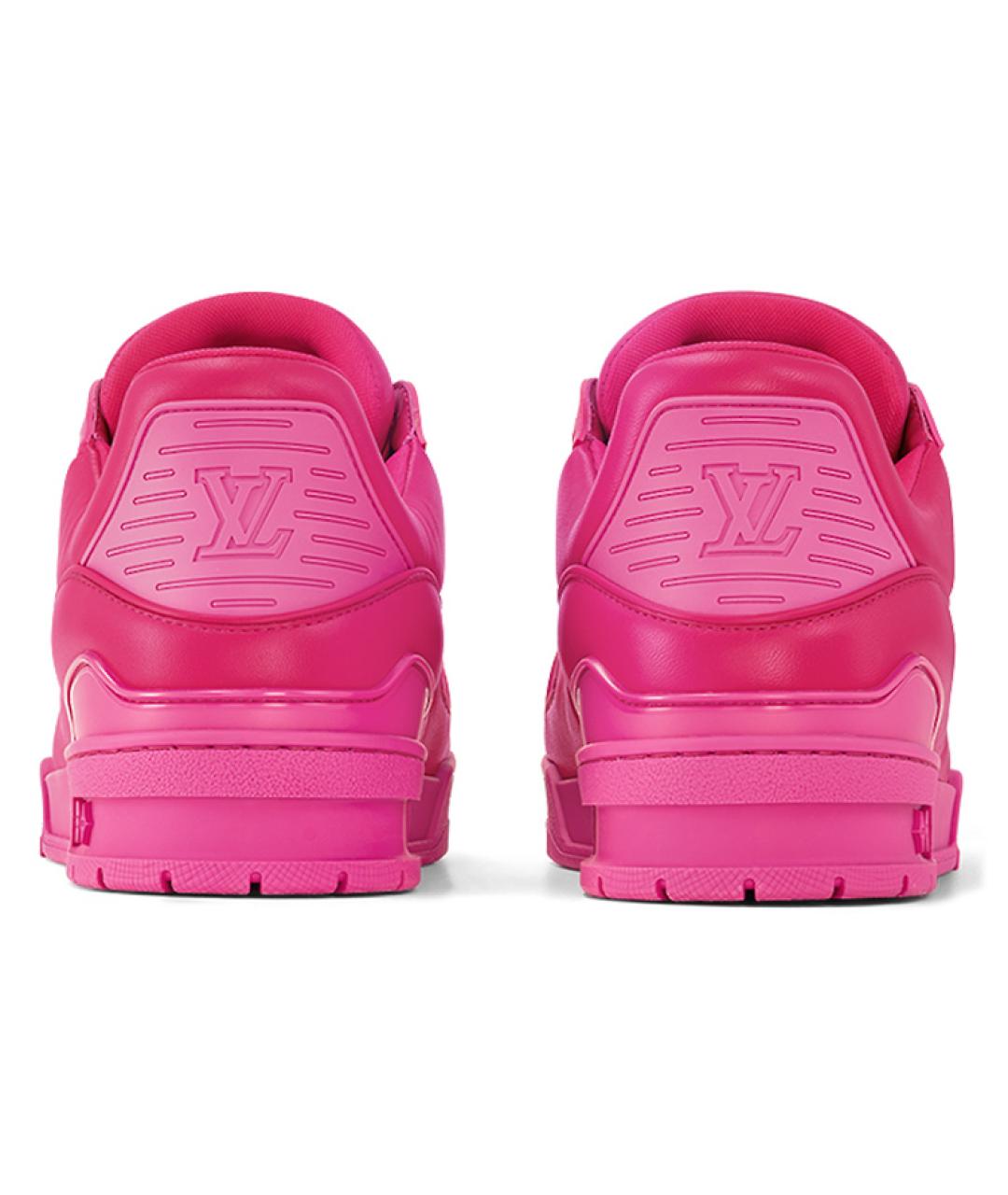 LOUIS VUITTON Розовые низкие кроссовки / кеды, фото 4